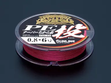 キャステスト PEテーパーちから糸 投 1号 13m レッド