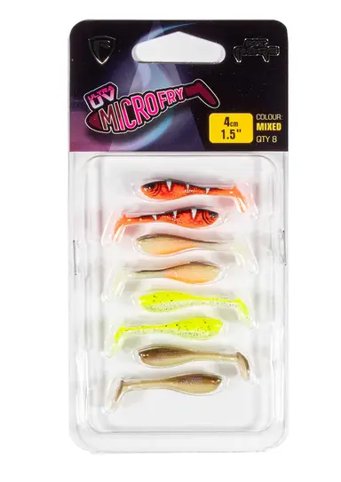 Micro Fry Mixed Colour Pack 4cm 8pcs