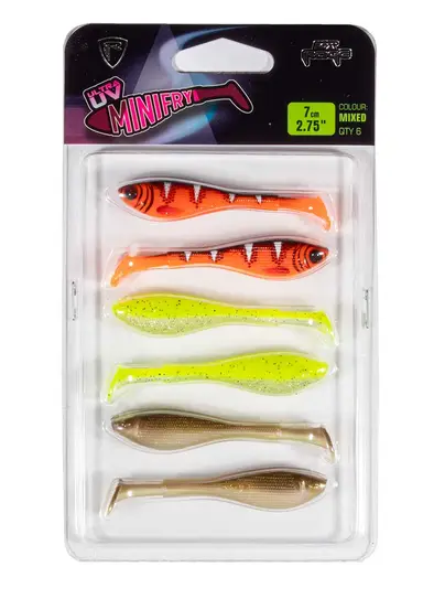 Mini Fry Mixed Colour Pack 70mm 6pcs