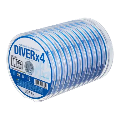 DIVERx4 5色分け 2号 100m連結m