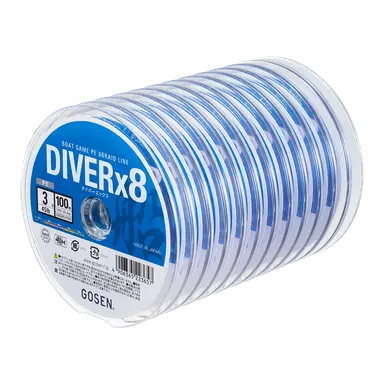 DIVERx8 5色分け 5号 100m連結m