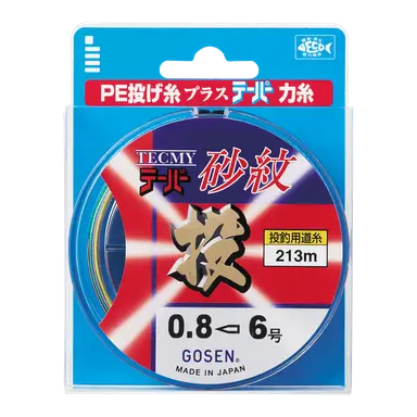 テクミ-(R)テ-パ-砂紋 4色分け+テ-パ-ちから糸 0.8~6号 213m