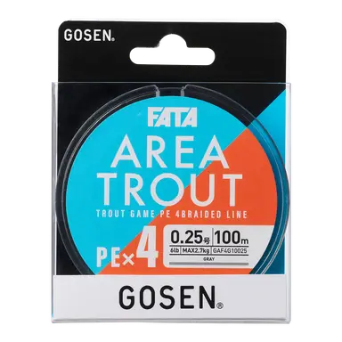 FATA AREA TROUT PE×4 グレ- 0.4号 100m