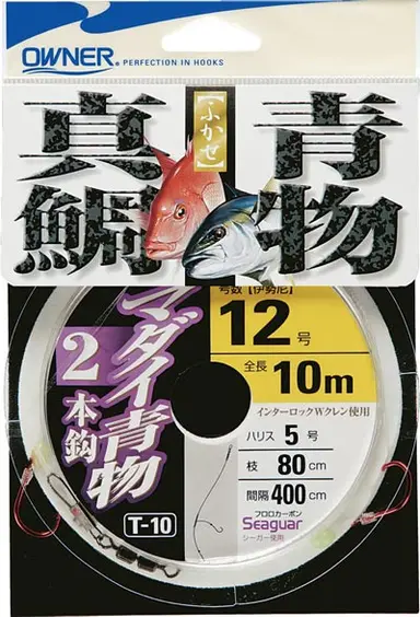 T-10 マダイ2本10m 12