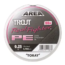 トラウト リアルファイター® PE 0.25号 100m巻