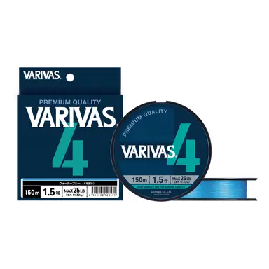 VARIVAS 4 ウォーターブルー 0.6号 150m